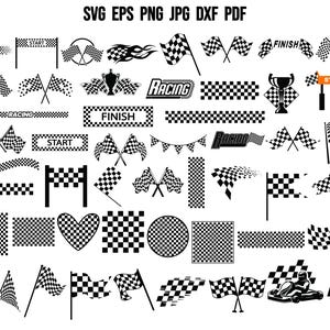 Rennsport SVG | Rasse Flagge SVG | Karierte Flagge SVG | Rasse Shirt | Racing Silhouette | SVG Png-Schnitt-Datei für Cricut | Rennsport Clipart | Kariert