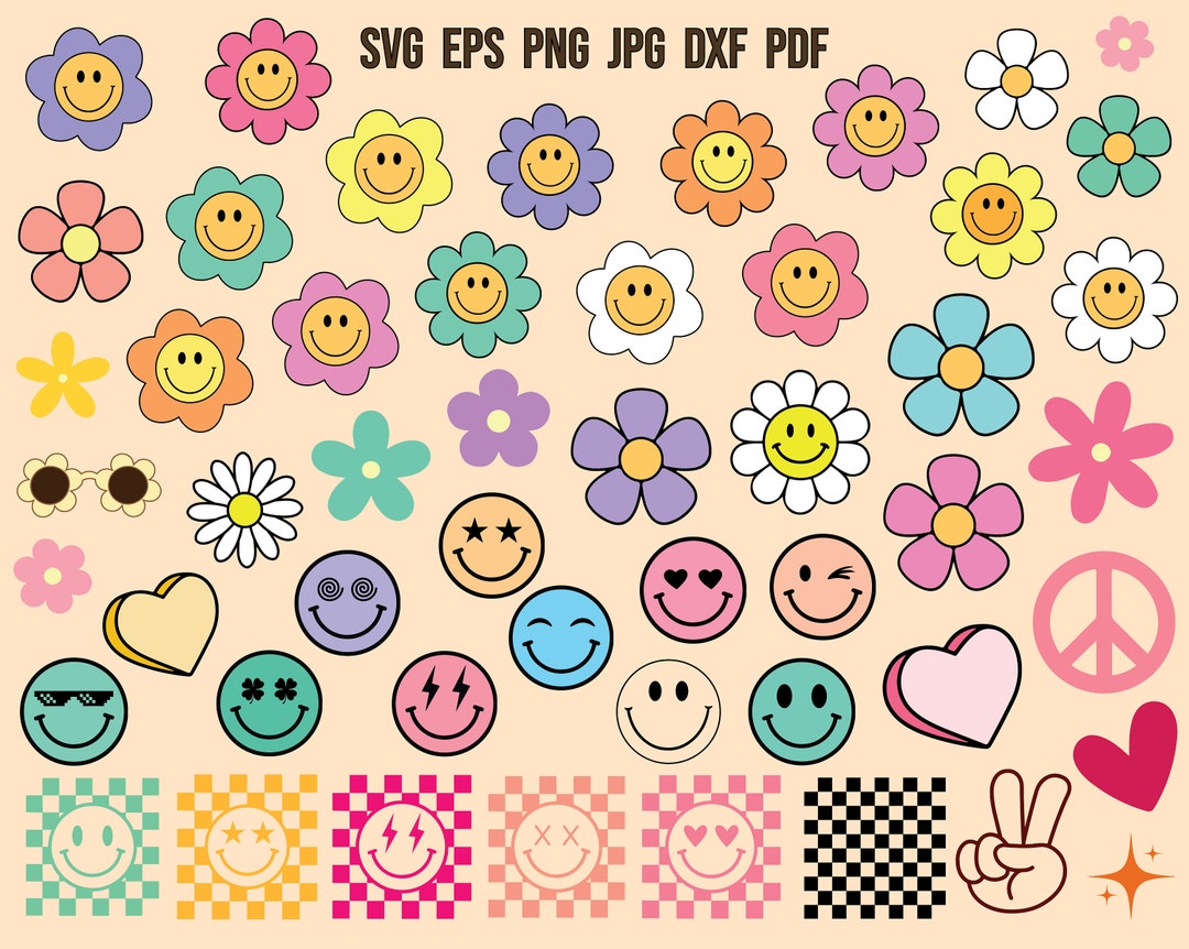 Groovy SVG | Retro SVG | Boho Hippie SVG | Groovy Clipart | Cricut ...