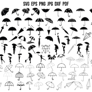 Umbrella SVG | Umbrella Silhouette| Umbrella Cut File | Umbrella Cricut | Umbrella Design | Umbrella Vector | Umbrella Clipart | Vector PNG