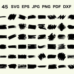Pinselstrich Svg Bündel Svg Svg Pinselstrich Svg Svg Svg Hintergrund Svg Clipart Paint Brush Brush Svg Png Svg PNG