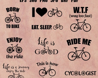 Cycling Svg Bike Svg Bicycle Svg Cycling Cut File Cycling Quotes Svg Cycling Clipart Cycling Silhouette Sport Svg Bike Cut File Printable