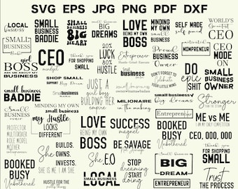 Entrepreneur Svg Bundle CEO Svg Small Business Owner Svg Motivational Svg Inspirational Svg Popular Svg Hustler Svg Humble Svg Mom Hustler