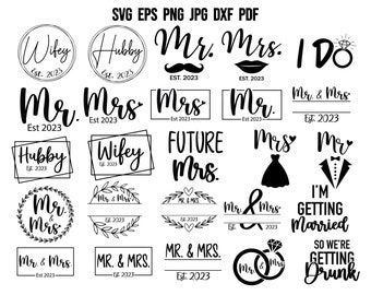 Wedding SVG | Mr Mrs SVG | Wedding Split Monogram | Husband Wife SVG | Mr Mrs Cut File | Mr Mrs Monogram | Marriage Svg | Mr Mrs T shirt Png