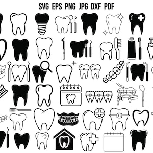 Dentist SVG | Dental Bundle SVG | Future Dentist Svg | Tooth Svg | Teeh Silhouette | Cricut | Clipart | Vector | Doctor Svg | Dental Design