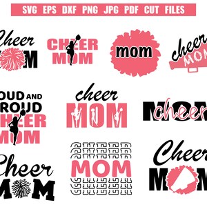 Cheer SVG | Cheer Silhouette | Cheerleader SVG | Cheerleading Svg | Cheer Megaphone Svg | Cheer Pom Svg | Cheer Mom Design | Cricut | Vector