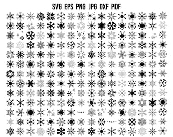 Copo de nieve SVG / Navidad SVG / Invierno SVG / Archivo de corte de copo de nieve / Copo de nieve Cricut / Clipart de copo de nieve / Silueta de copo de nieve / Svg de vacaciones