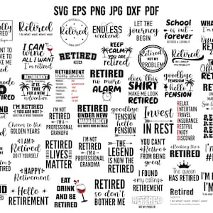 Retired SVG | Retirement SVG | Officially Retired SVG | Retirement Gift | Retirement T shirt | Funny Retirement Quotes | Retired Sublimation