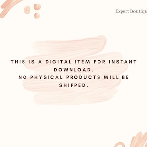 May include: A digital download graphic with a pink watercolor background and the text "This is a digital item for instant download. No physical products will be shipped."