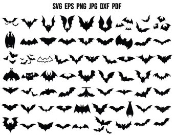 Bat SVG | Halloween Bat SVG | Halloween SVG Cut File | Bat Cricut | Bat Silhouette | Bat Vector | Instant Download | Halloween Silhouette