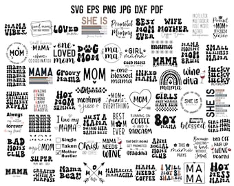 Mom SVG | Mama SVG | Mom Quote SVG | Mom Cricut | Clipart | Cut File | Sublimation | Funny Mom T shirt | Mama Cut File | Mom Sayings Clipart