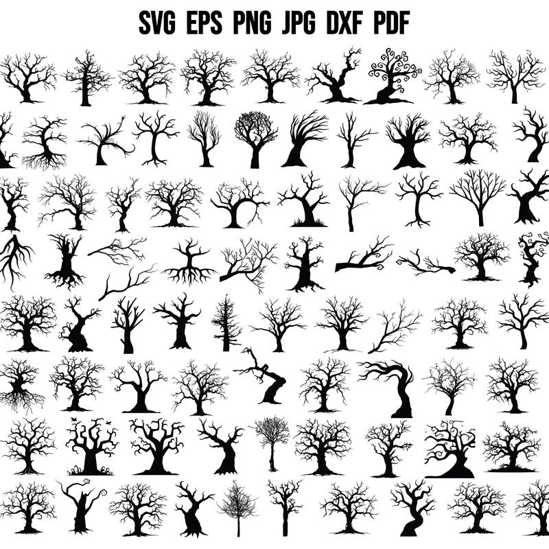 Dead Tree Outline - Etsy