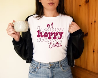 Hoppy Easter SVG Easter SVG Cut File Bunny Svg Easter Cut File Cricut Clipart Easter Shirt PNG Easter Printable Sublimation Png Bunny Cricut