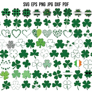Shamrock SVG | St Patrick SVG | Lucky SVG | Shamrock Cut File | Shamrock Cricut | Shamrock Silhouette | Shamrock Clipart | Trendy St Patrick