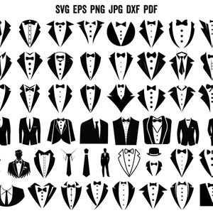 Tuxedo SVG | Tuxedo Cricut | Tuxedo Clipart | Tuxedo Silhouette | Tuxedo Vector | Tuxedo Vinyl | Tuxedo Decal | Tuxedo Cut File Sublimation