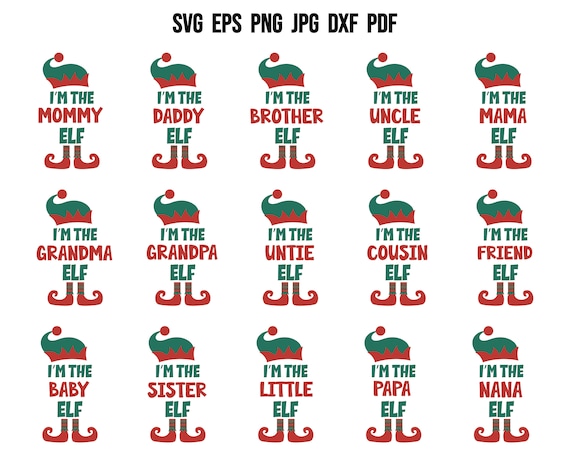Elf Family SVG Christmas SVG Elf SVG Christmas T Shirt