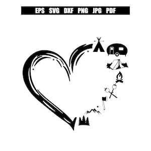 Camping SVG Camper SVG Camp Life SVG Campfire Svg Adventure Svg Outdoors Svg Vacation Svg Happy Camper Svg Camping Cut File Mountains Svg