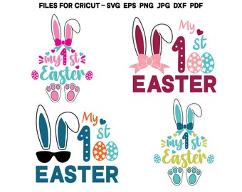 Mi primera Pascua SVG Pascua Svg Conejo de Pascua Svg Pascua Niños Svg Huevos de Pascua Svg Easter Cut File Cricut Clipart Camisa de sublimación imprimible