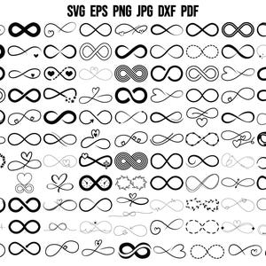 Infinity Silhouette | Infinity SVG | Infinity Love SVG | Heart Svg | Love Svg | Infinity Symbol Svg | Cut files for Cricut | Infinity Design