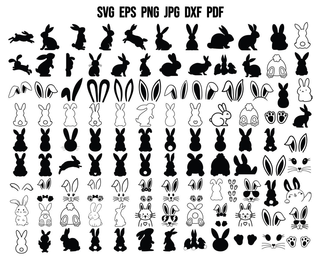 Bunny SVG | Easter Bunny SVG | Easter SVG | Rabbit Svg | Bunny Cut File ...