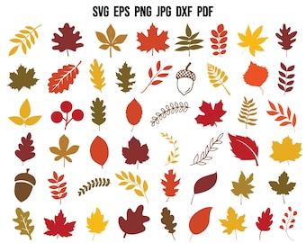 Fall Leaves SVG | Fall SVG | Fall Silhouette | Autumn SVG | Leaves Svg | Fall Cut File | Fall Silhouette | Cut Files for Cricut | Clipart