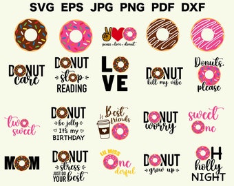 Donut Svg Cut File Donut Quotes Svg Donut Clipart Donut Cricut Donut Silhouette Funny Quotes Svg Motivational Svg Commercial Use Svg Print