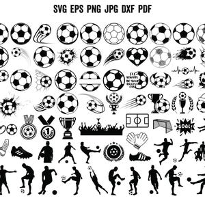 サッカーのシルエット | サッカー SVG | サッカーのカットファイル | スポーツ SVG | サッカーボール SVG | サッカー選手 SVG | スポーツのシルエット | サッカーママのシャツ PNG