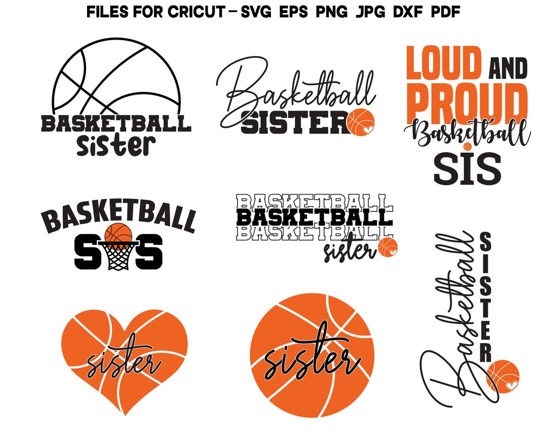 Basketball Sister SVG Basketball Svg Basketball Cut File Basketball