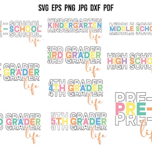 Back to school SVG | School SVG | Teacher SVG | Kindergarten Svg | Preschool Svg | Pre-k Svg | School T shirt | School Clipart Cricut Vector