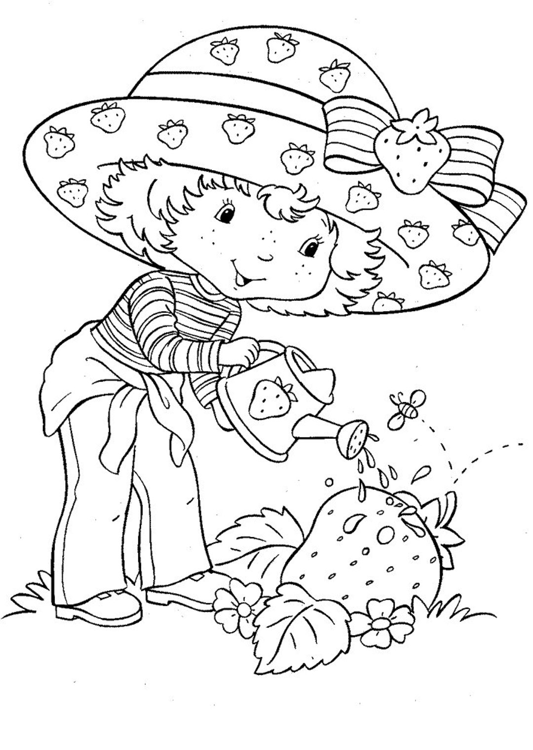 Strawberry Shortcake Coloring Pages Classic Strawberry Shortcake Coloring  Page – Cart…