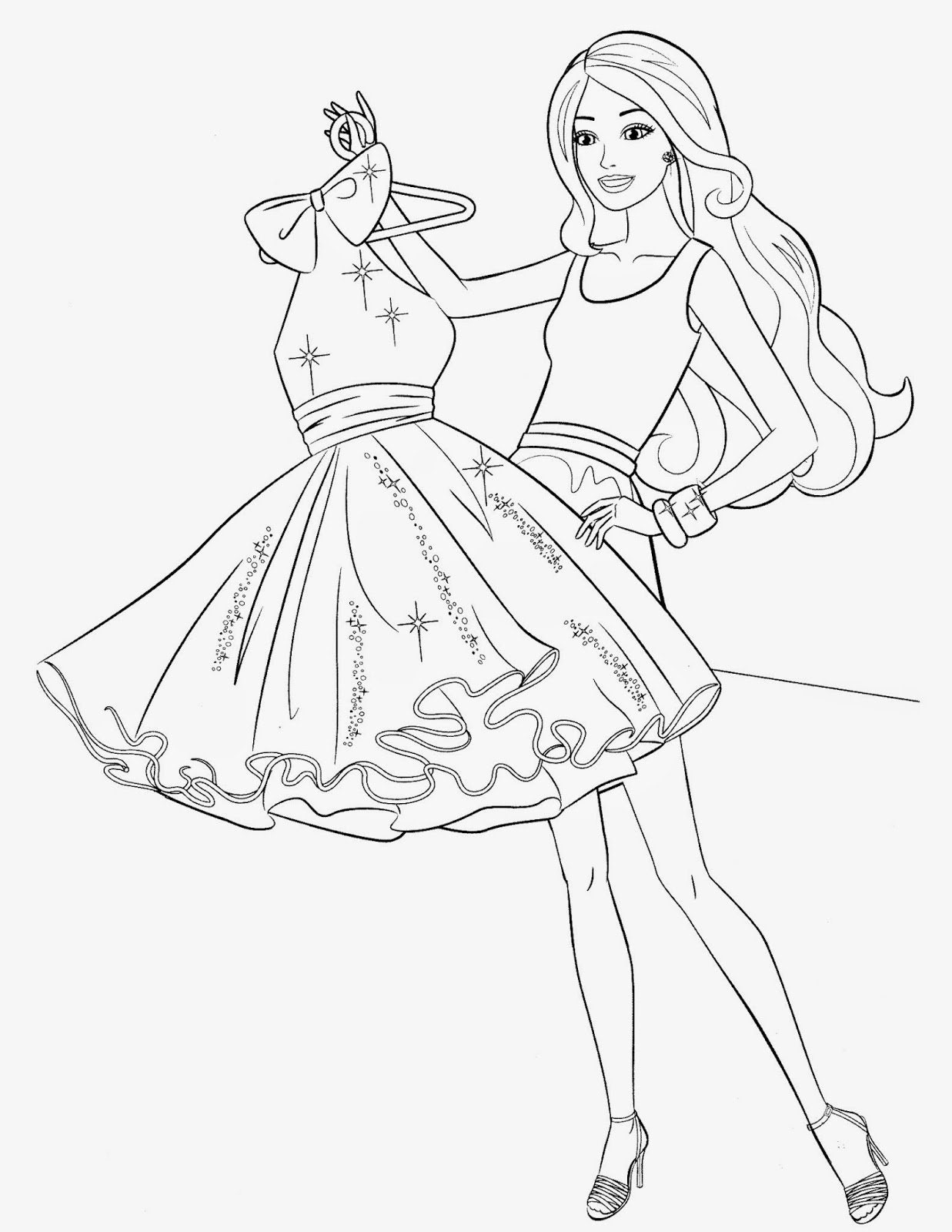 Barbie Coloring pages by Coloring Book HKM