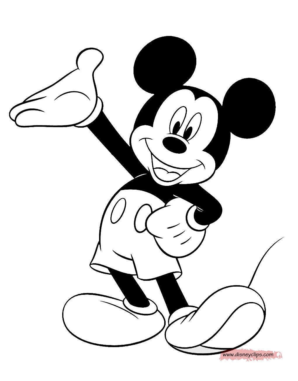 50 page mickey mouse coloring book