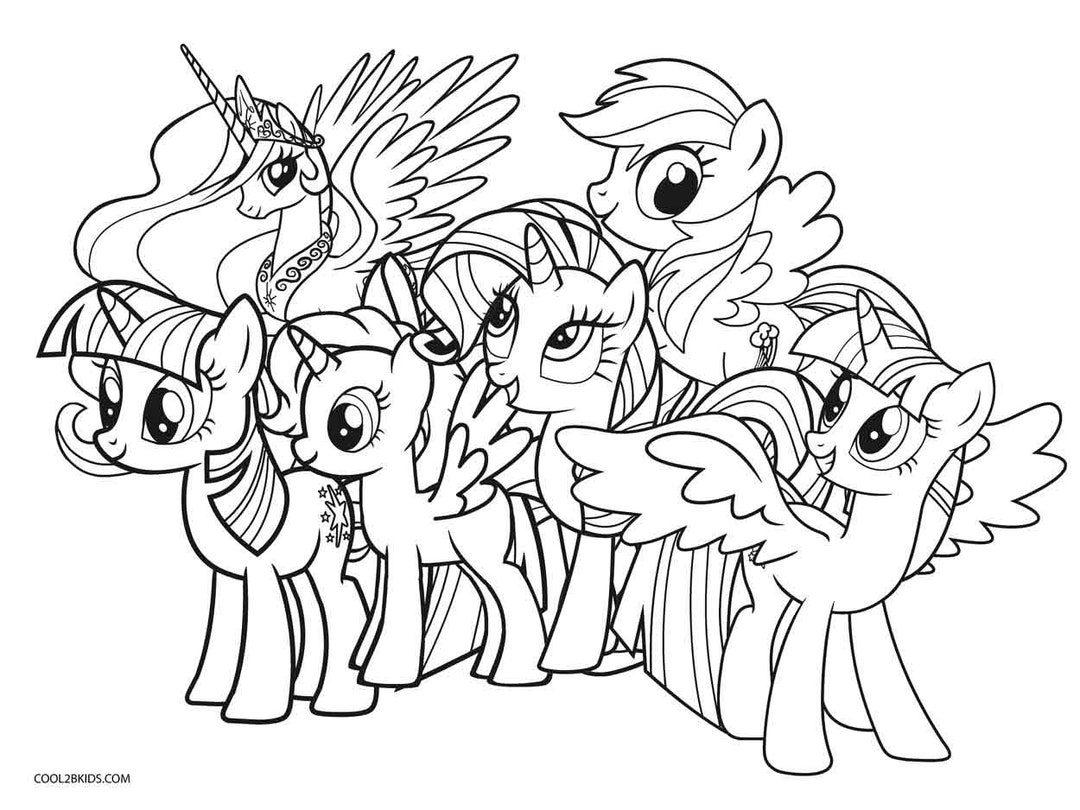 My Little Pony coloring pages printable games