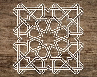 Seamless Islamic SVG Pattern, Moroccan Pattern, Arabic Pattern Background. Cut File Cricut, Dxf Pdf Eps, Vector. Instant Download, I010