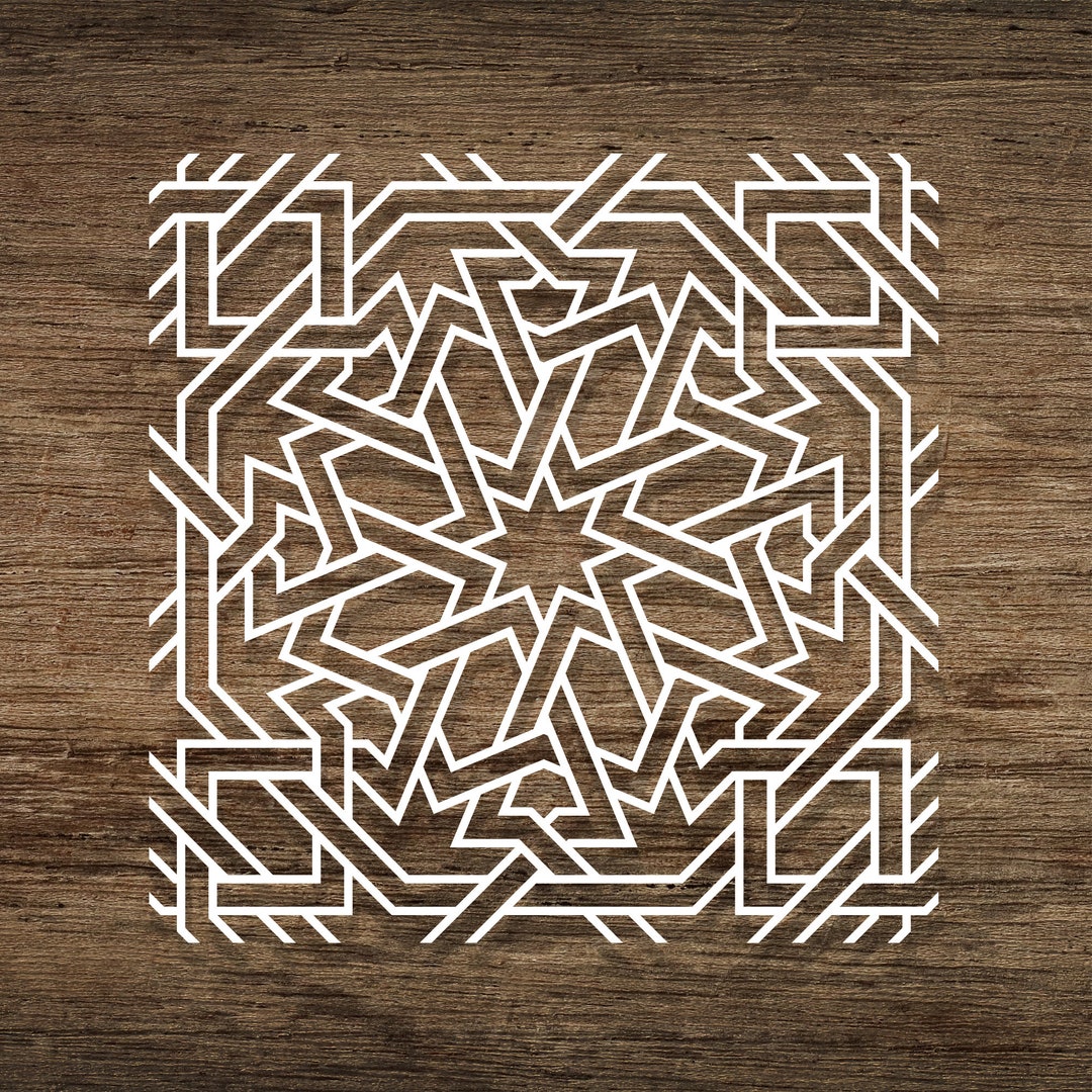 Islamic Vector Pattern Bottom Line Seamless Islamic SVG Pattern, Line Pattern, Islamic Pattern Background ...