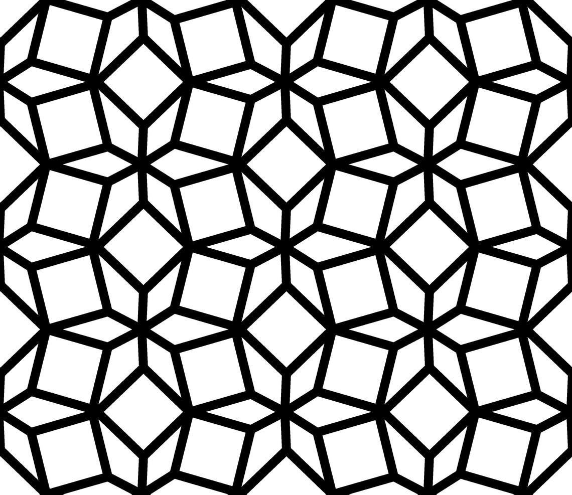 Seamless Geometric SVG Pattern, Line Pattern, Geometric Background. Cut