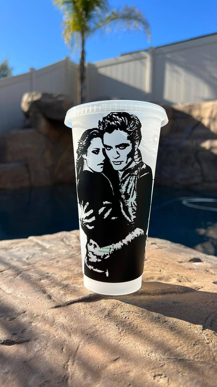 Edward Cullen Starbucks Cup Tumbler, Handmade, Twilight, Bella Swan, Gift