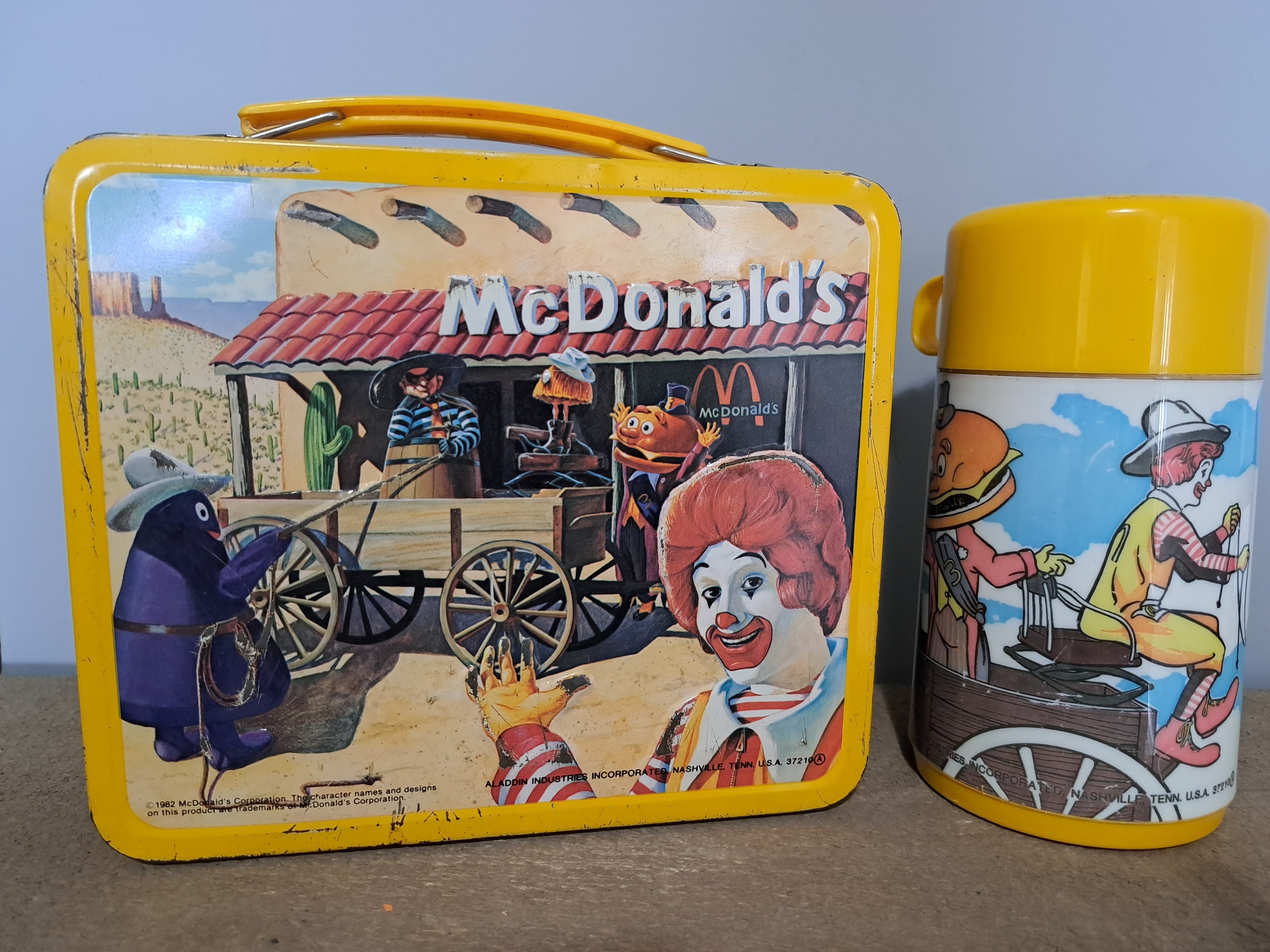 Vintage Mcdonald's Metal Lunchbox and Thermos 1982 Etsy