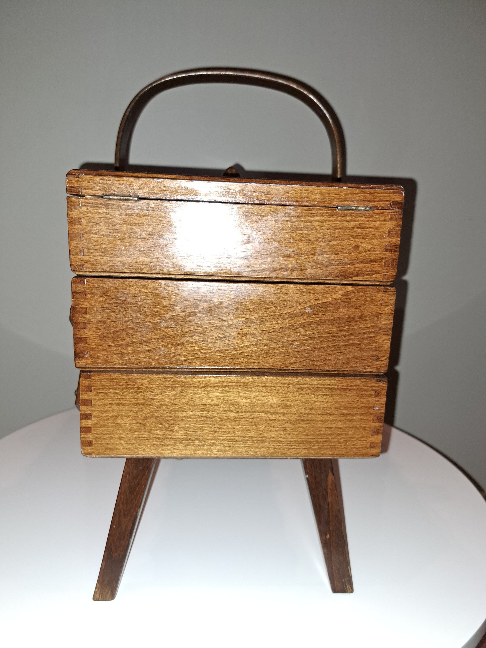 Vintage Accordion Sewing Box Etsy