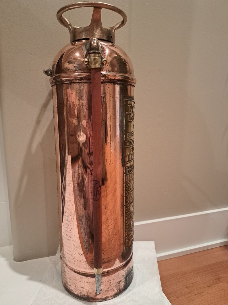 Vintage Essanay Fire Extinguisher Etsy