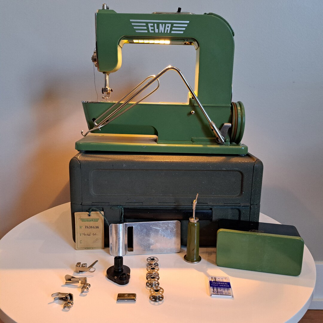 Vintage 1950s Elna Sewing Machine Etsy