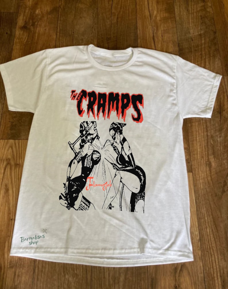 The Cramps Shirt Flame Job Rare 1990s Tour Unisex shirt image ETSY