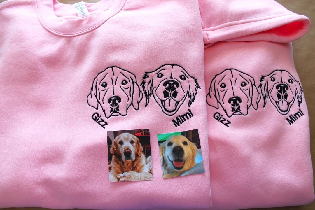 Custom Pet Hoodie With Pet Photo and Name, Personalized Pet Dog