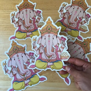 BIG Ganesha Sticker, Hindu GOD sticker, Indian God Sticker, Ganeshji Sticker, Desi Sticker