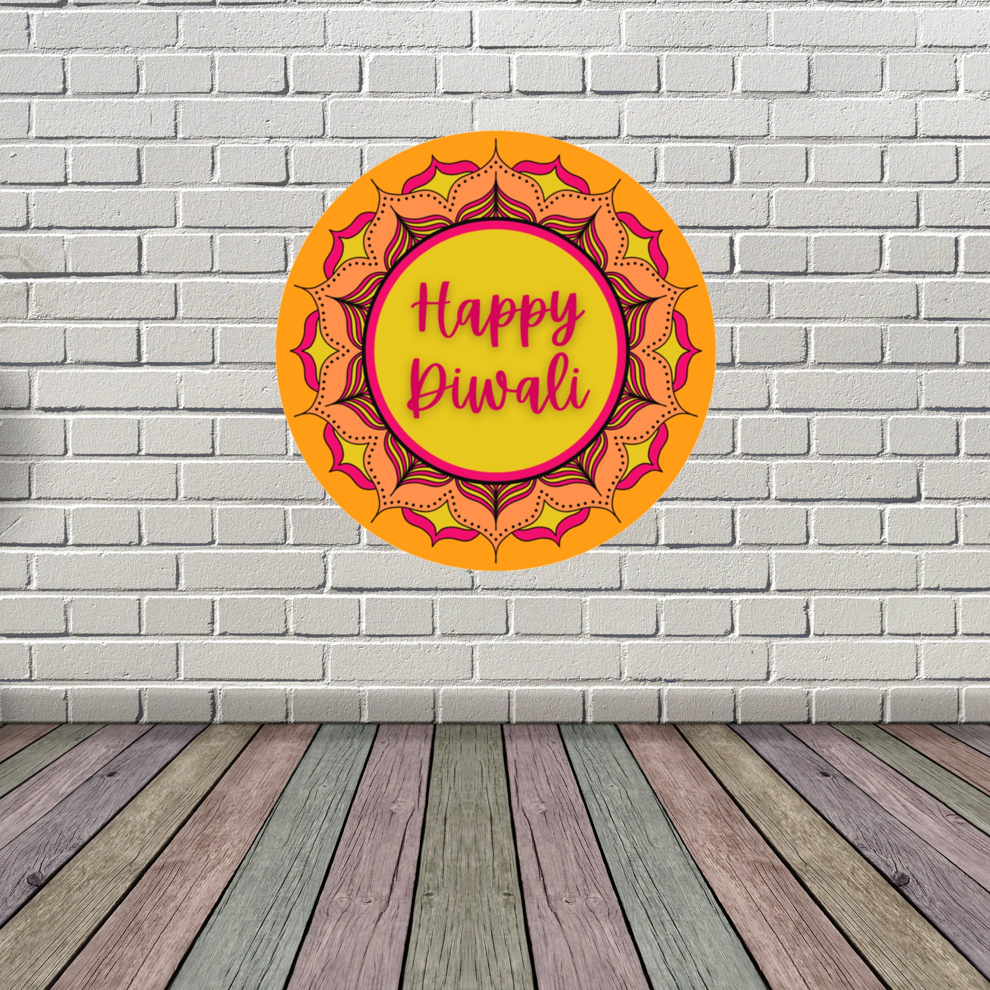 Happy Diwali Paper Cutouts, DIY Diwali Backdrop Decorations, Diwali ...
