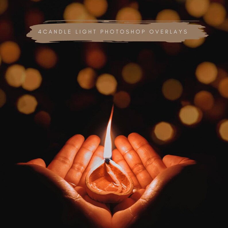 Candle Flame Overlays for Etsy