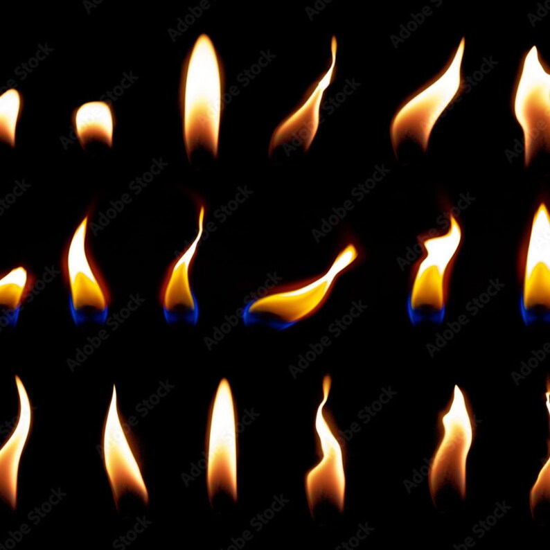 Candle Flame Overlays for Etsy