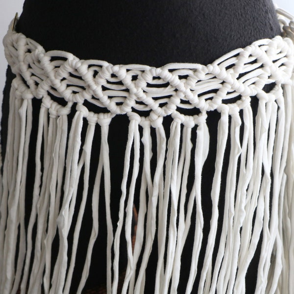 Jupe Macramé (Sous le genou) - Cover Up - Beachwear - Festival Fashion - Burning Man, Coachella, Jupe longue, Vêtements d’été, Rave, Hippie