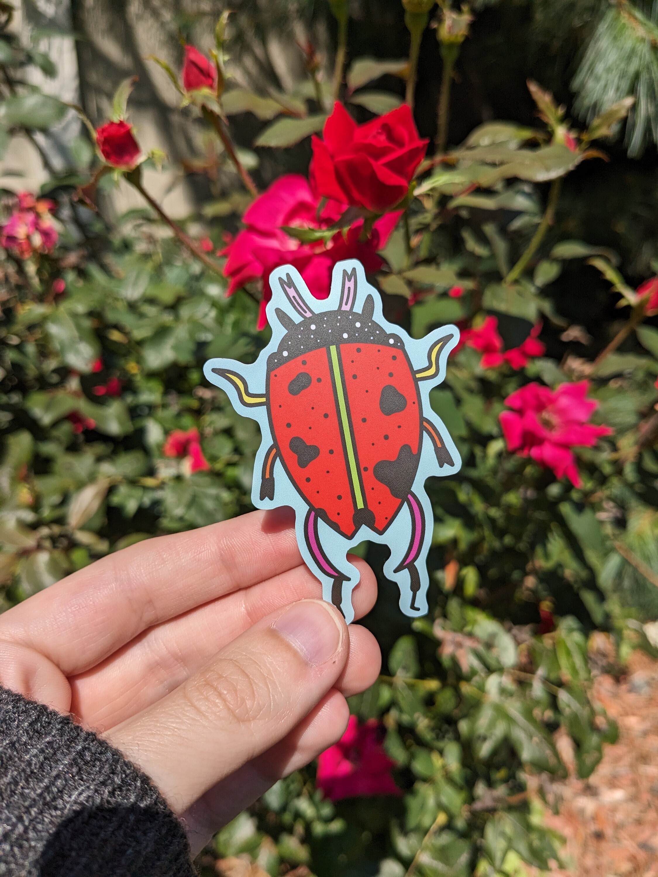 Ladybug Sticker - Etsy