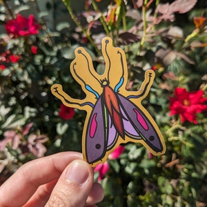 Yellow Insect Sticker