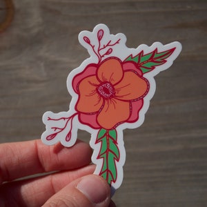 Coral Flower Sticker